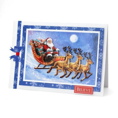 Katy Sue Designs Santa in the Sky 3D Die-Cut Decoupage (3pcs) (11-DCD733)