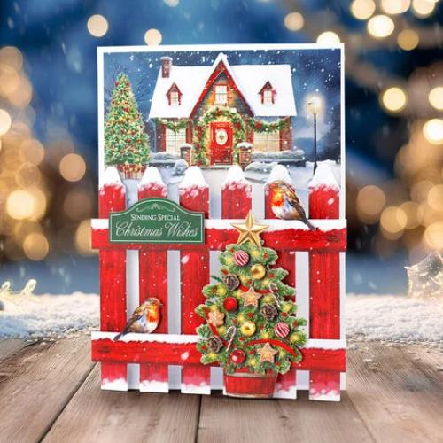 Katy Sue Designs Christmas Floral 3D Die-Cut Decoupage Traditional (3pcs) (11-DCD735-T)