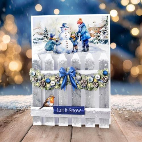 Katy Sue Designs Christmas Floral 3D Die-Cut Decoupage Winter (3pcs) (11-DCD735-W)
