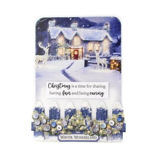 Katy Sue Designs Christmas Floral 3D Die-Cut Decoupage Winter (3pcs) (11-DCD735-W)