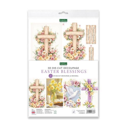 Katy Sue Designs Die Cut Decoupage Ð Easter Blessings (pack of 12)