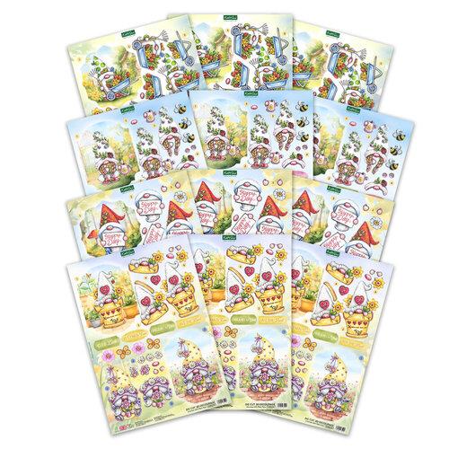 Katy Sue Designs Die Cut Decoupage Ð Garden Gnomes (pack of 12)