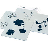 Pinkfresh Studio - It's a New Day Floral layering stencil set