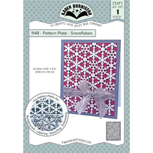 Karen Burniston - Pattern Plate - Snowflakes