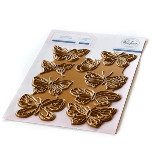 Pinkfresh Studio - Small Butterflies hot foil plate