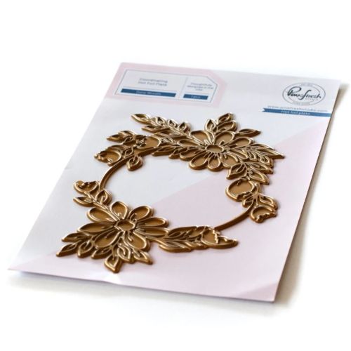 Pinkfresh Studio - Daisy Wreath hot foil plate