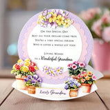 Katy Sue Designs Garden Flowers Die Cut Embellishments (3pcs) (12-DCE017GF)