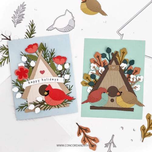Concord & 9th - Birdhouse Blossoms Stamp Set (4 x 4)