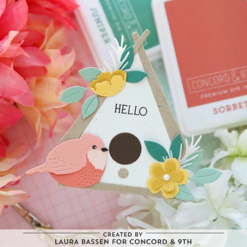 Concord & 9th - Birdhouse Blossoms Stamp Set (4 x 4)