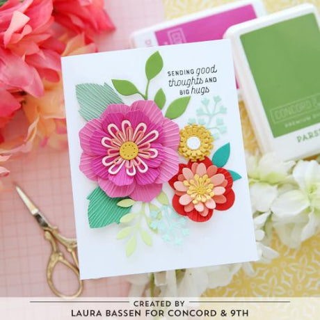 Concord & 9th - Paper Posy Embossing Folder (2D)