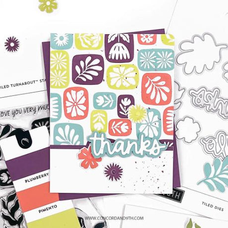 Concord & 9th - Tiled Turnaboutª Stamp Set (6 x 6)