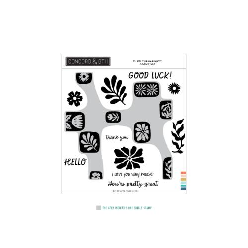 Concord & 9th - Tiled Turnaboutª Stamp Set (6 x 6)