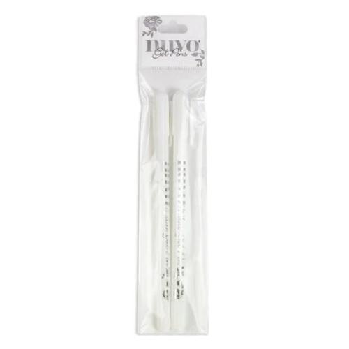 Nuvo White Gel Pens (2pcs) (124n)