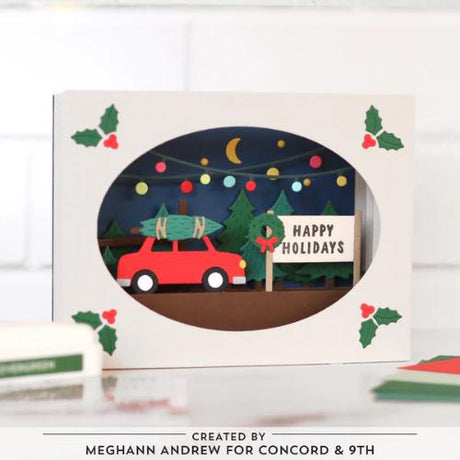 Concord & 9th - Accordion Tree Farm Stamp Set(3x3) and Die Bundle