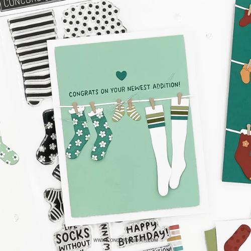 Concord & 9th - Cozy Toes Stamp Set(4x8) and Die Bundle