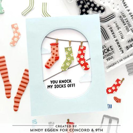 Concord & 9th - Cozy Toes Stamp Set(4x8) and Die Bundle