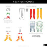Concord & 9th - Cozy Toes Stamp Set(4x8) and Die Bundle