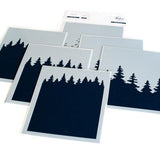 Pinkfresh Studio - Wintry Forest layering stencil set