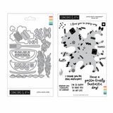 Concord & 9th - Lotsa Pasta Turnaboutª Stamp Set (6" x 8") & Die Bundle - Postage as per Actual