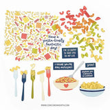 Concord & 9th - Lotsa Pasta Turnaboutª Stamp Set (6" x 8") & Die Bundle - Postage as per Actual