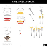 Concord & 9th - Lotsa Pasta Turnaboutª Stamp Set (6" x 8") & Die Bundle - Postage as per Actual