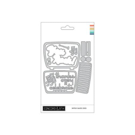Concord & 9th - Retro Radio Stamp Set (4" x 6") & Die Bundle