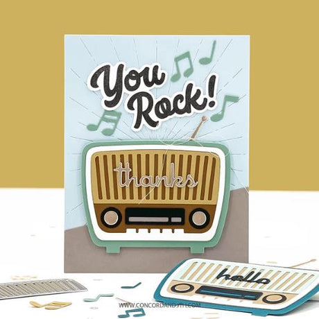 Concord & 9th - Retro Radio Stamp Set (4" x 6") & Die Bundle