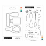 Concord & 9th - Simple Stems Stamp Set (4" x 8") & Piercing Die Bundle