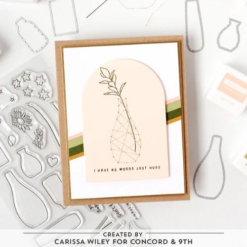 Concord & 9th - Simple Stems Stamp Set (4" x 8") & Piercing Die Bundle