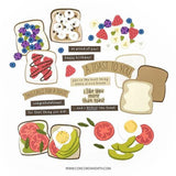 Concord & 9th - Toast Time Stamp Set (4" x 6") & Dies Bundle - Postage as per Actual