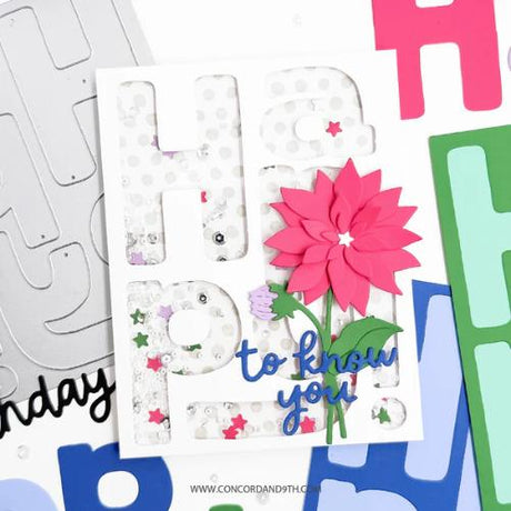 Concord & 9th - Big Happy Patterns Stamp Set (6 x 6) & Dies Bundle - Postage as per Actual