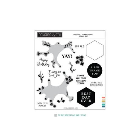Concord & 9th - Bouquet Turnaboutª Stamp Set (6 x 6) & Dies Bundle