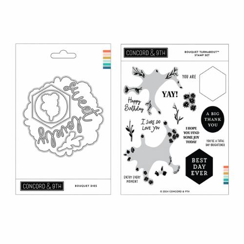 Concord & 9th - Bouquet Turnaboutª Stamp Set (6 x 6) & Dies Bundle