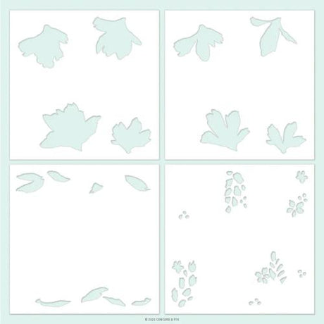 Concord & 9th - Garden's Edge Stamp Set (6 x 6), Stencils & Dies Bundle - Postage as per Actual