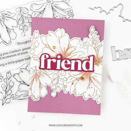 Concord & 9th - Garden's Edge Stamp Set (6 x 6), Stencils & Dies Bundle - Postage as per Actual