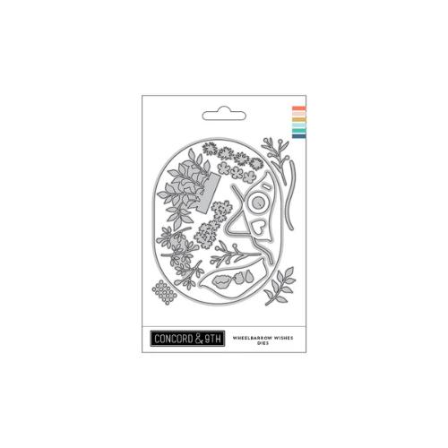 Concord & 9th - Wheelbarrow Wishes Stamp Set (4 x 4) & Dies Bundle