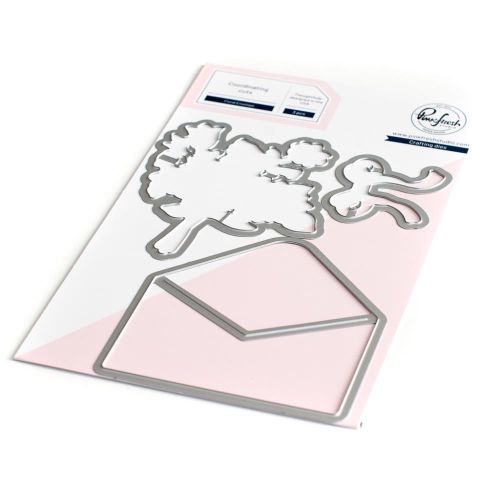 Pinkfresh Studio - Floral Envelope die