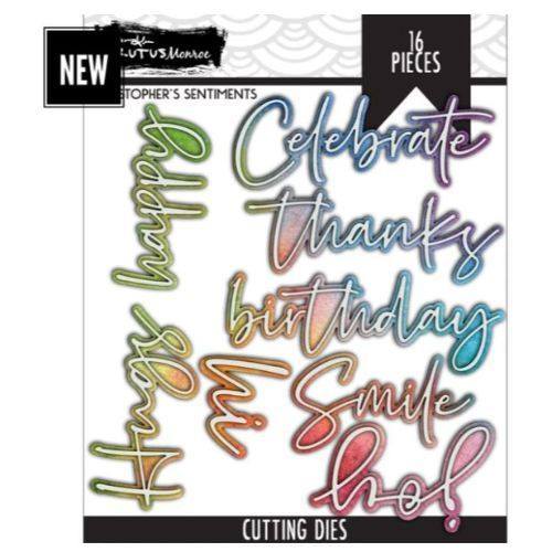 Brutus Monroe - Christopher's Sentiments - Cutting Die Set - Postage as per actual