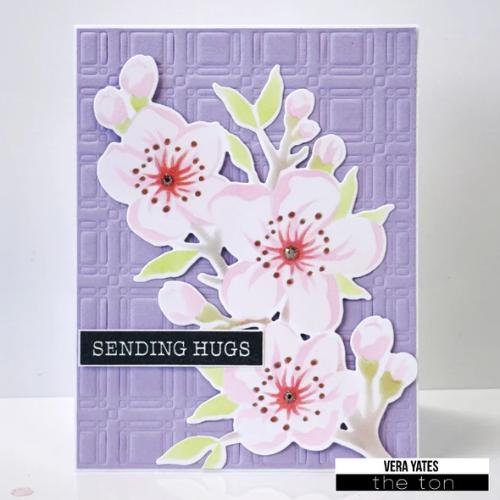 The Ton Stamps - Sweet Cherry Blossoms Stencils