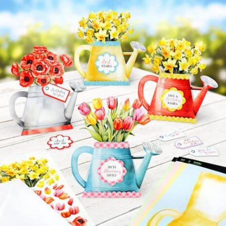 Katy Sue Designs Watering Can Blossoms and Blooms Card Making Kit (17-10081WCF)