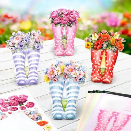 Katy Sue Designs Wonderful Wellington Boots Card Making Kit (17-10083WWB)