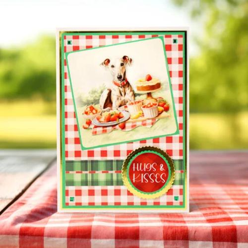 Katy Sue Designs Picnic Pups Die Cut Topper & Decoupage Collection (17-10084PUP)