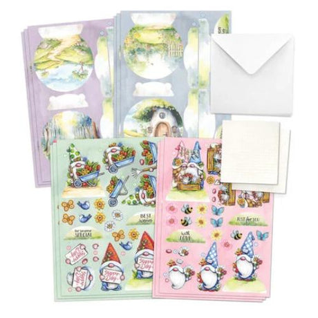 Katy Sue Designs Garden Gnomes Pop Up Card Making Kit (17-10085GNM)