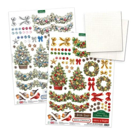 Katy Sue Designs Christmas Garden Picket Fence Card Making Kit (17-10099CGP)