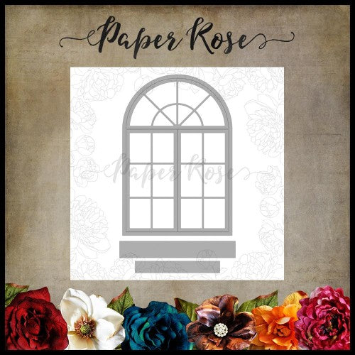 Paper Rose - Victorian Arched Window Metal Cutting Die