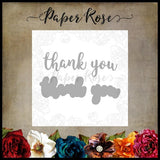 Paper Rose - Thank you Layered Metal Cutting Die