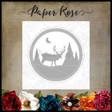 Paper Rose - Reindeer Scene Frame Metal Cutting Die