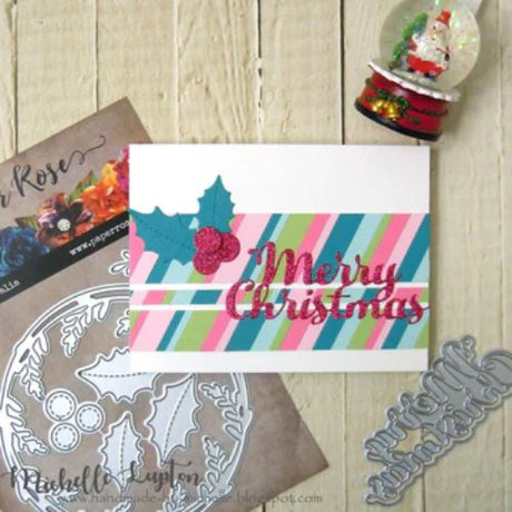 Paper Rose Studio - Merry Christmas Text Metal Cutting Die 17823