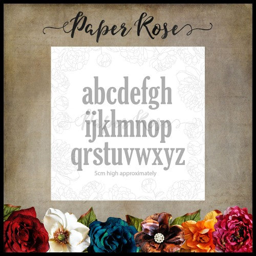 Paper Rose - Jumbo Alphabet Metal Cutting Die