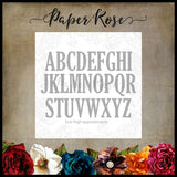 Paper Rose - Jumbo Caps Alphabet Metal Cutting Die